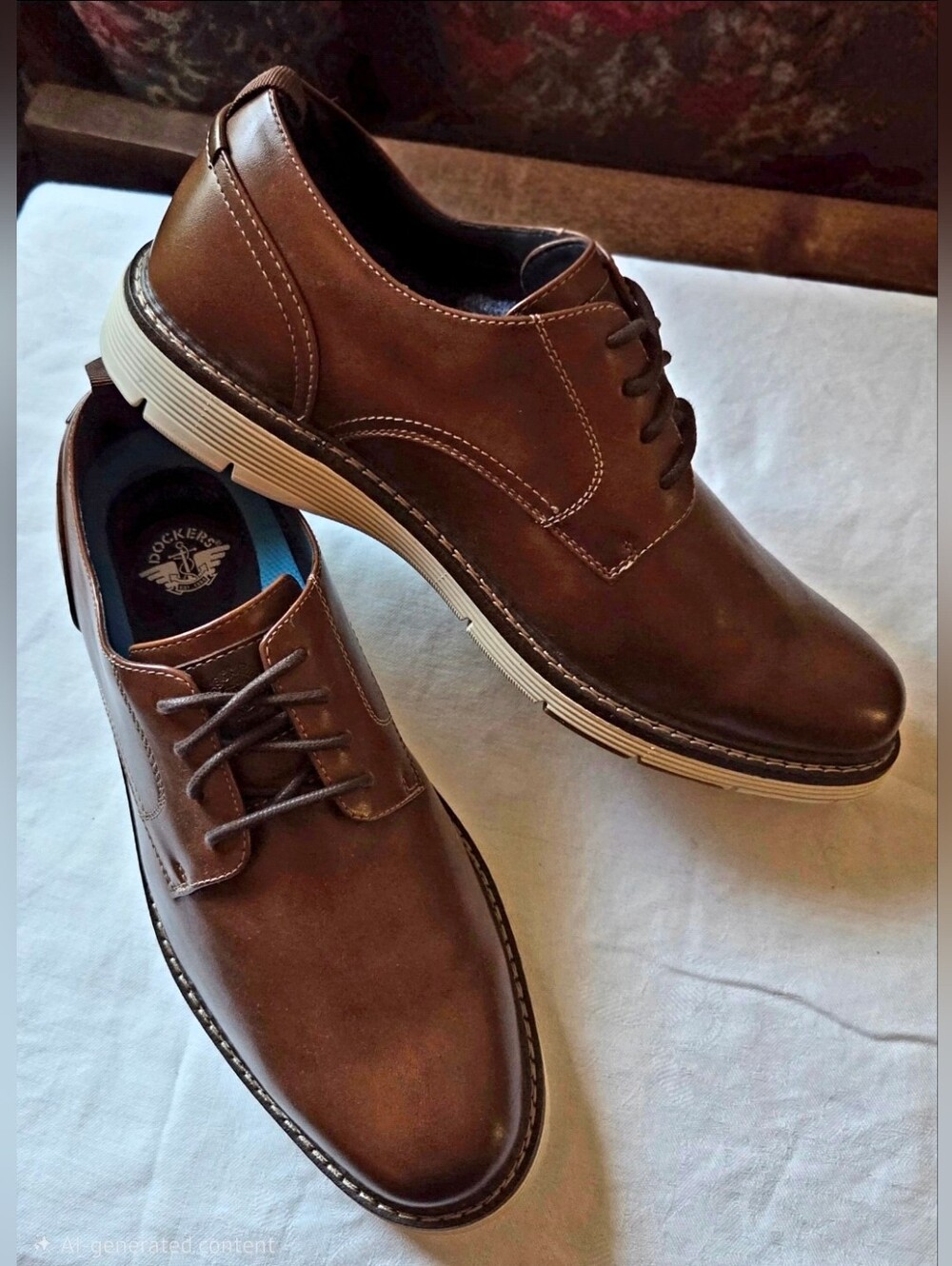 Dockers Edwin Men's Dress Casual Oxfords Brown Size 9M NWOT!